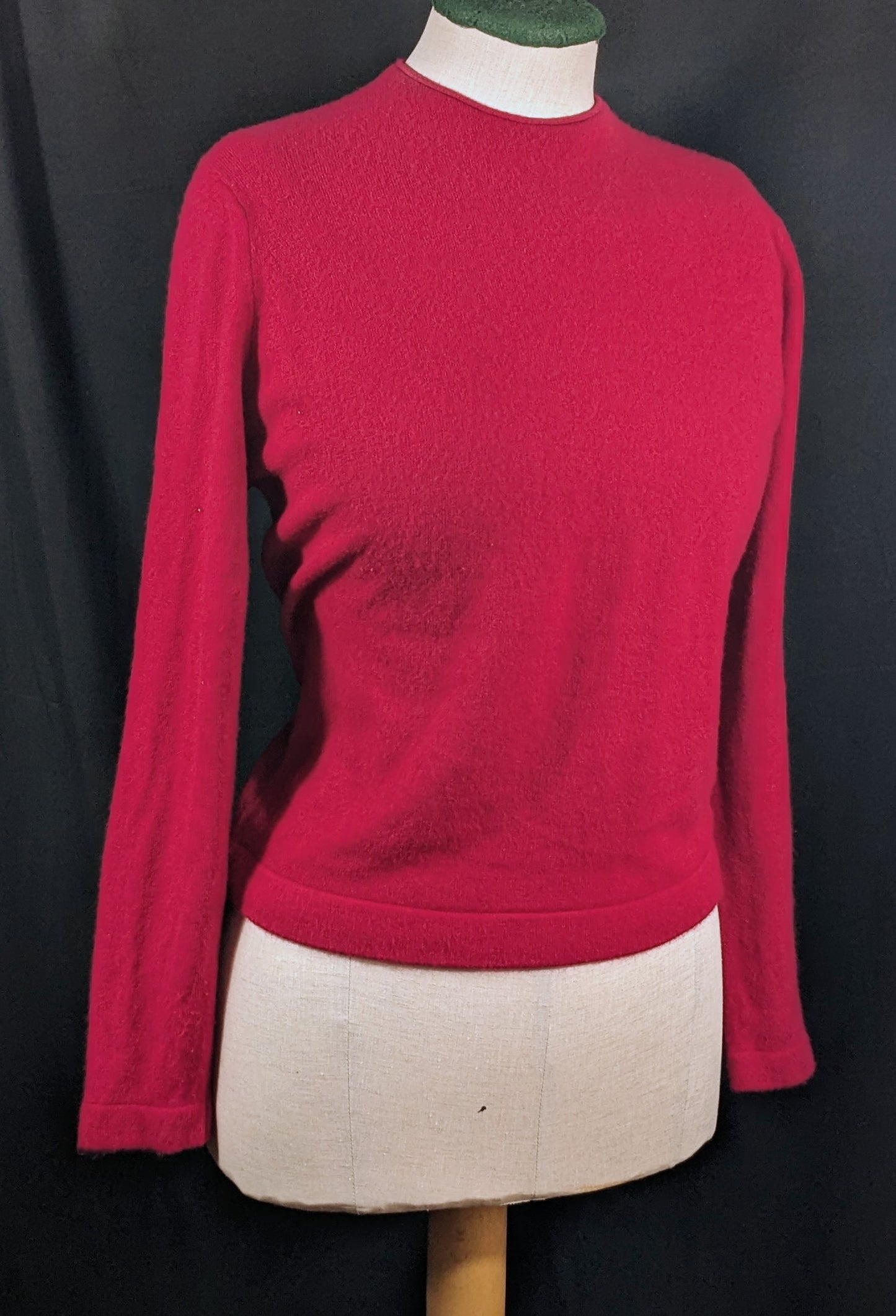 1950s Red Back Zip Sweater