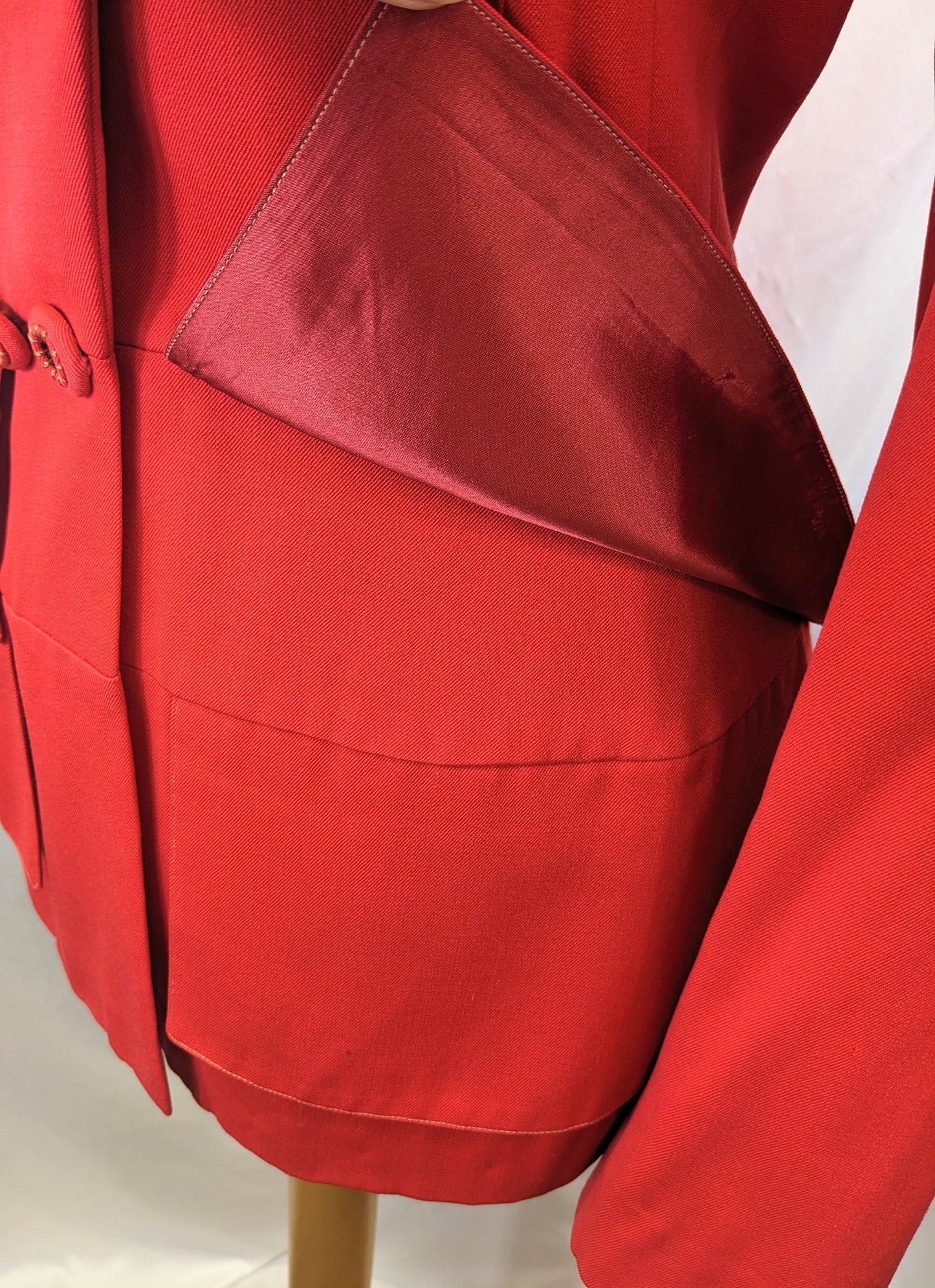 1940s Tomato Red Gab Jacket