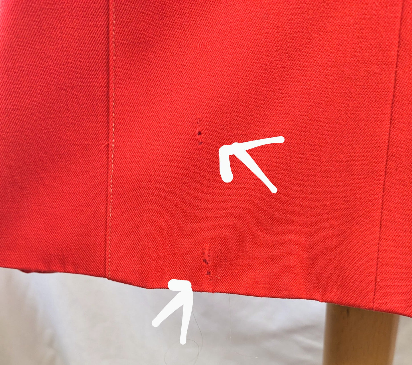 1940s Tomato Red Gab Jacket