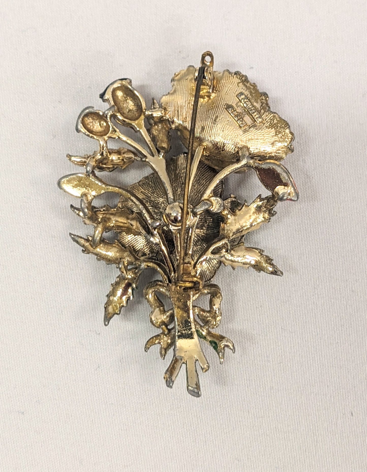1950s Exquisite Poppy Brooch
