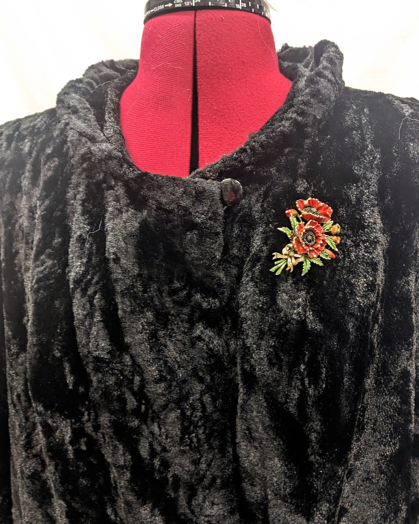 1950s Exquisite Poppy Brooch