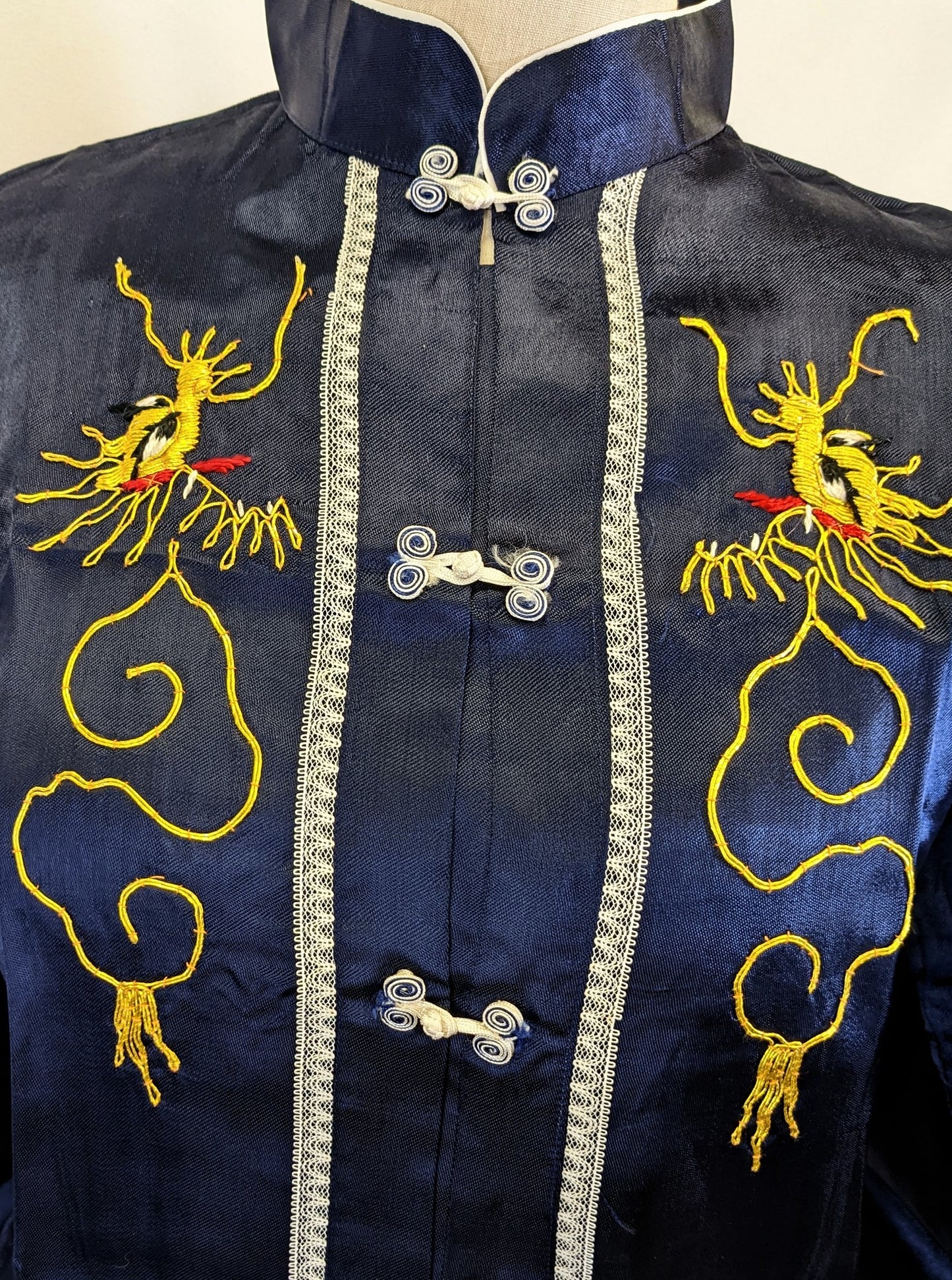 1930s/40s Asian Lounge Pyjamas and Slipper Set