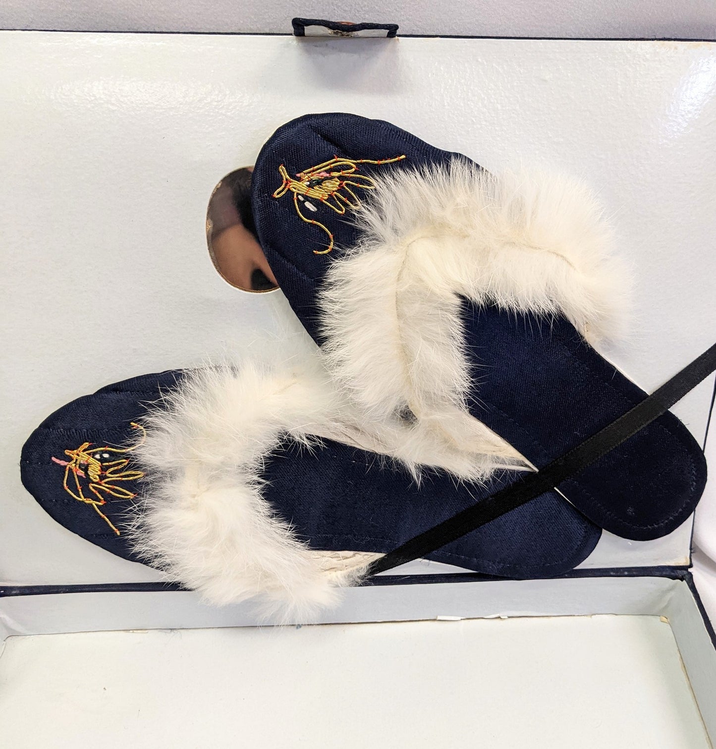 1930s/40s Asian Lounge Pyjamas and Slipper Set