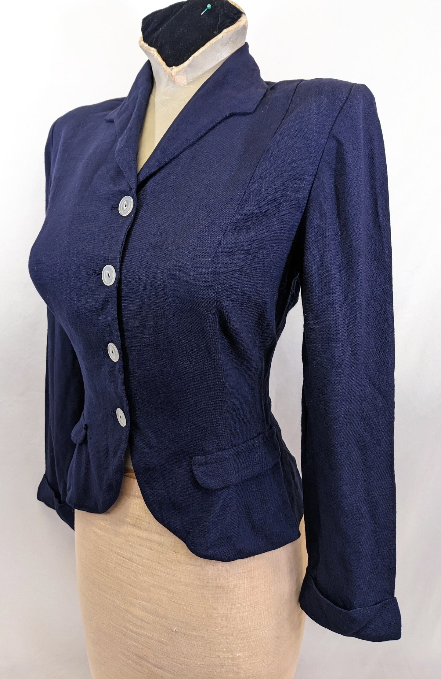 Late 1930s Linen/Cotton mix Jacket