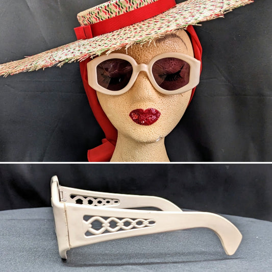 1940s Pierced Side Celluloid Sunglasses