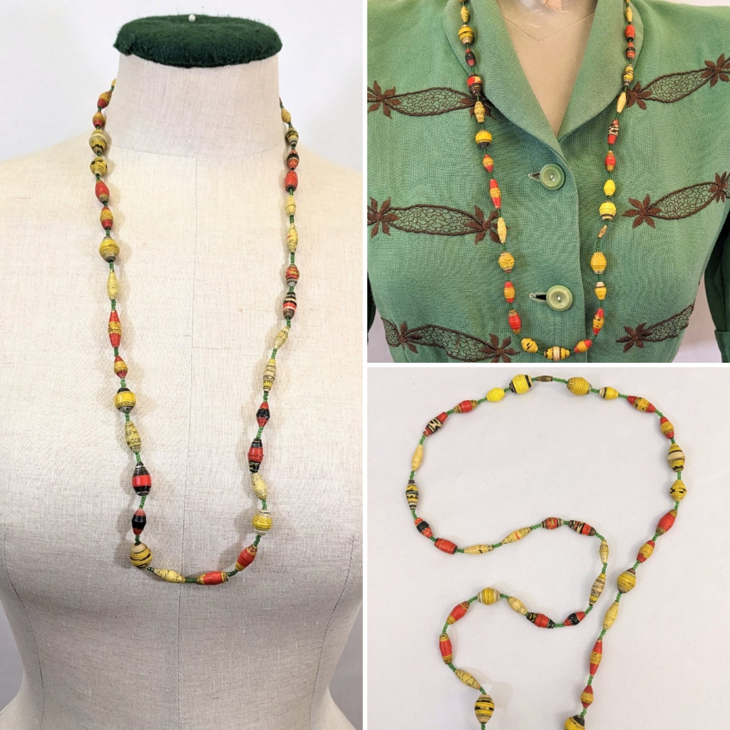 Late 1930s/early 1940s Wooden Necklace