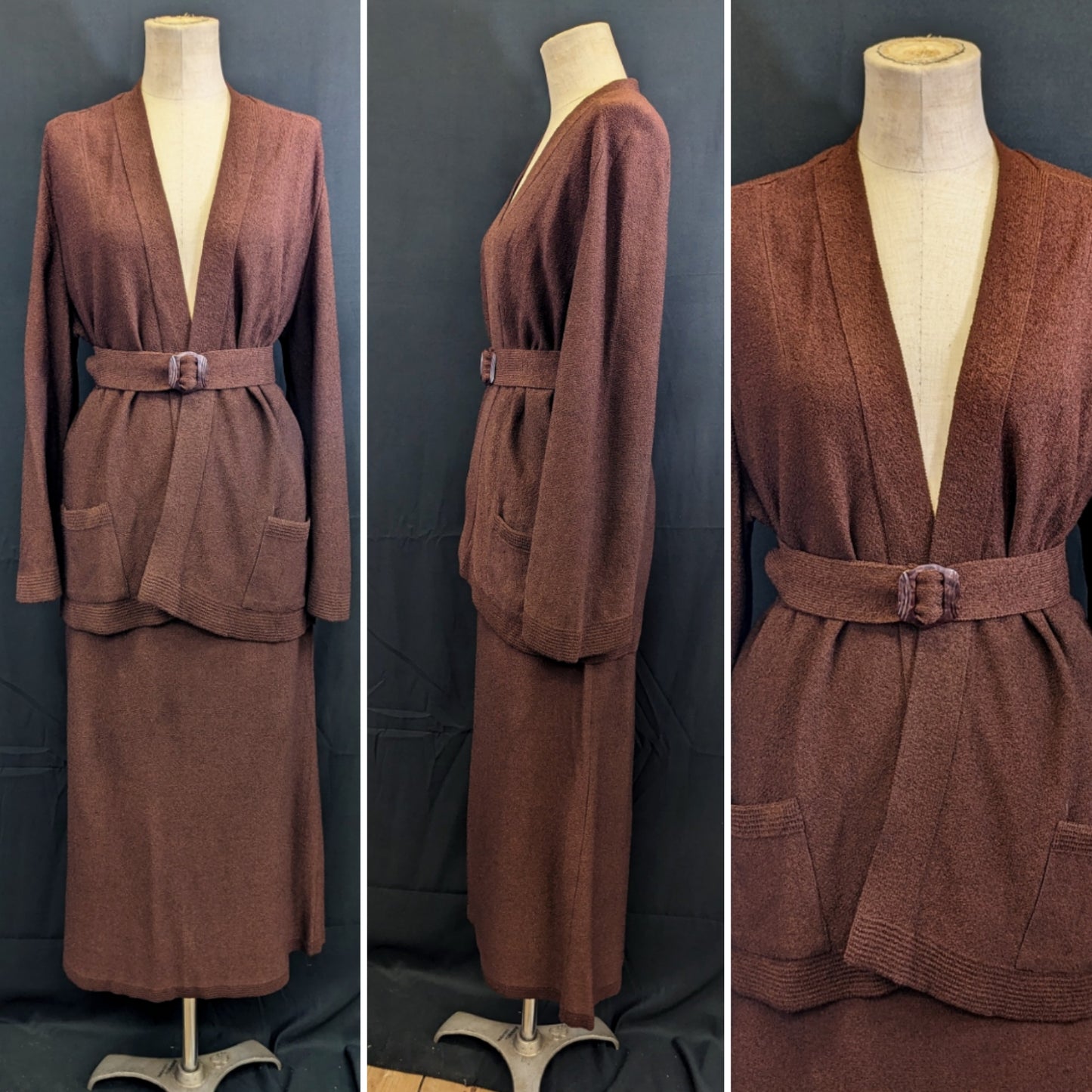 1920s/1930s Knitted Skirt Suit