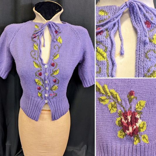 1930s Style Hand knit