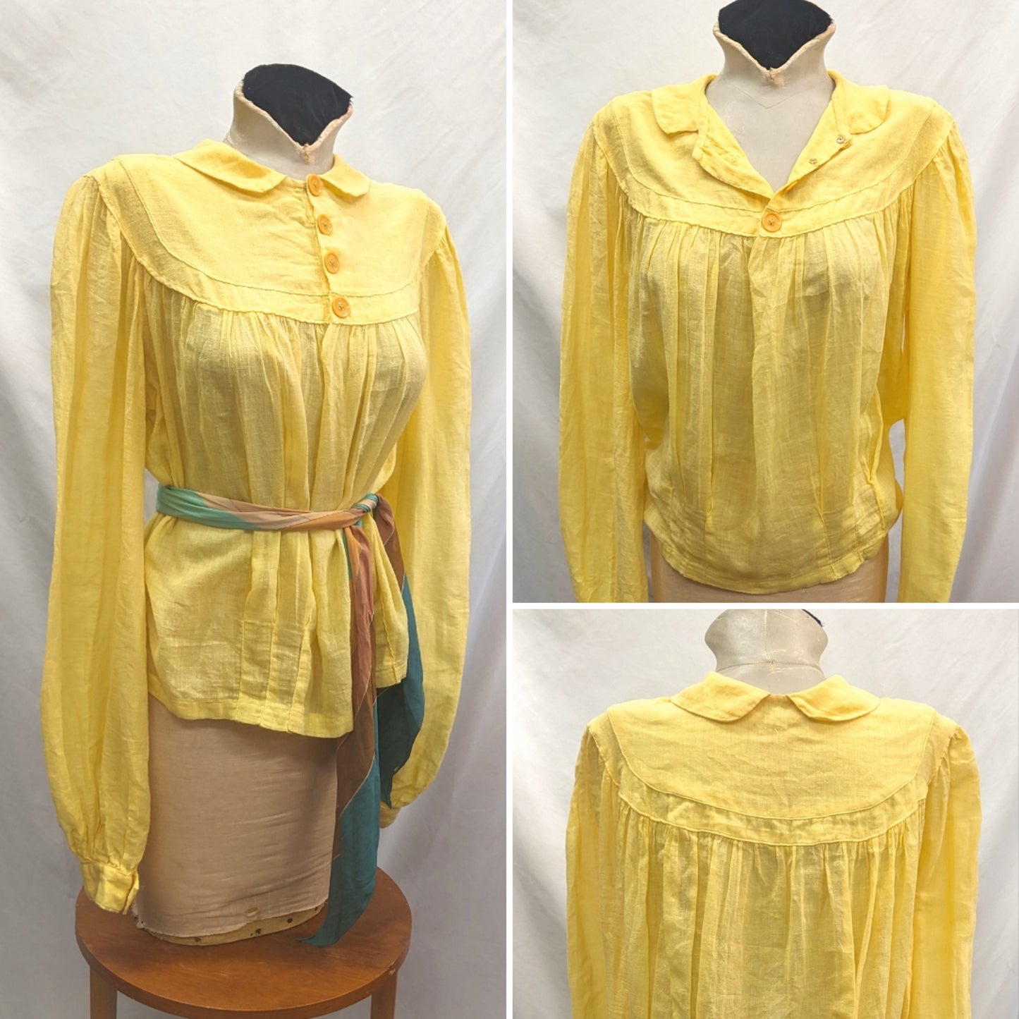 1930s Yellow Blouse