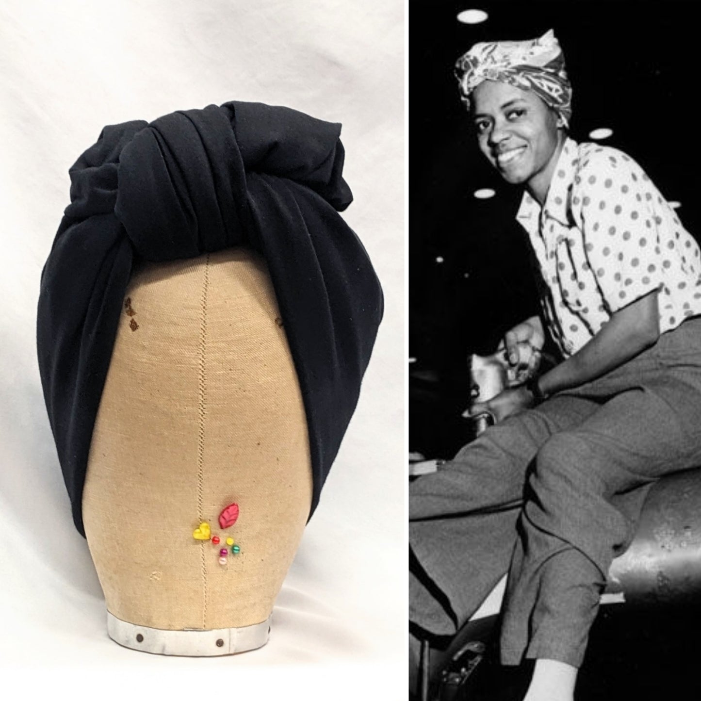 1940s Style Workwear Turban