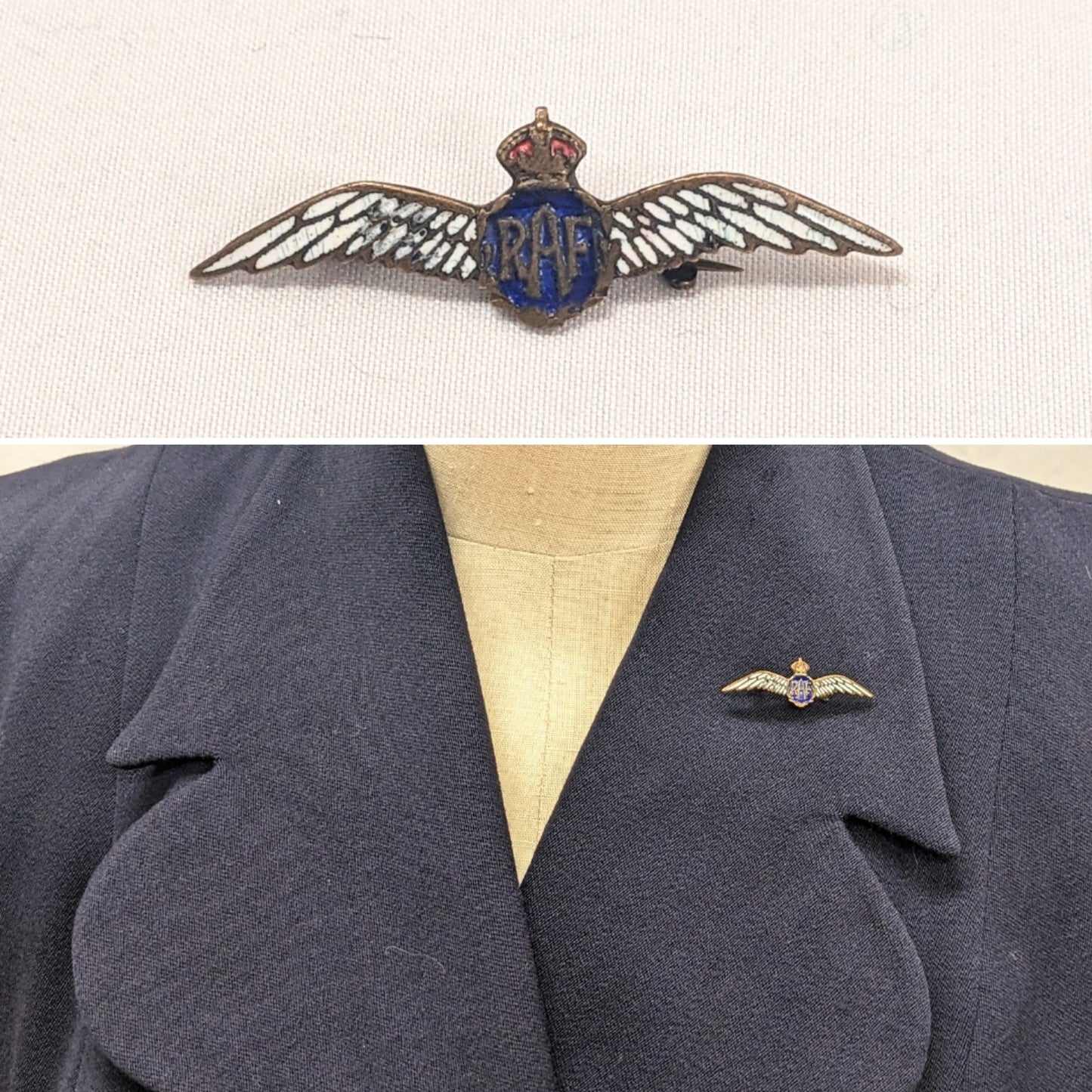 1940s RAF Sweetheart Pin Brooch