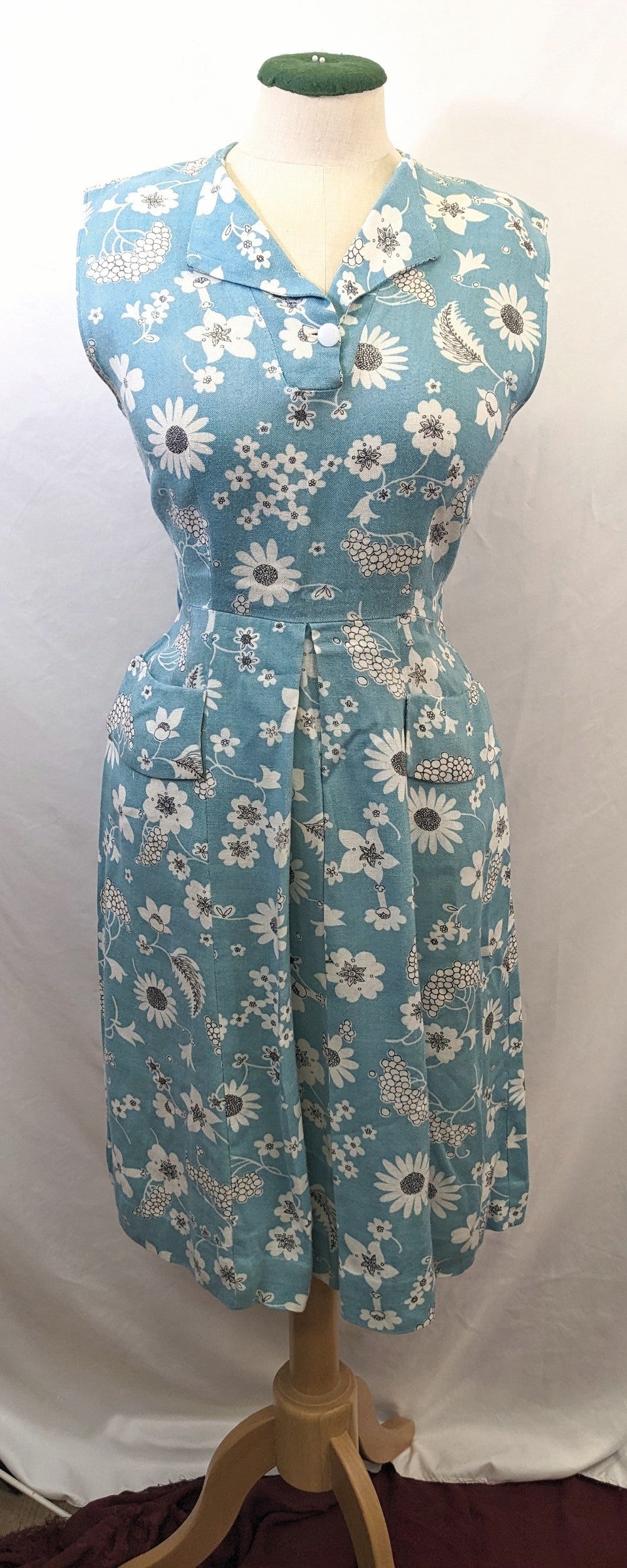 1940s Linen Sun Dress