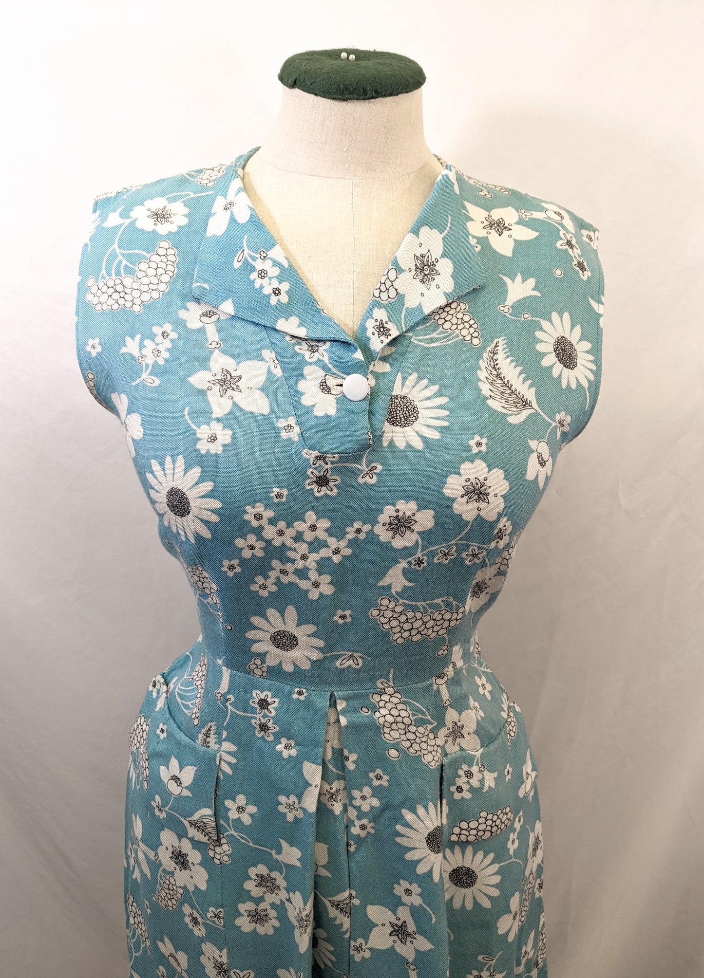 1940s Linen Sun Dress