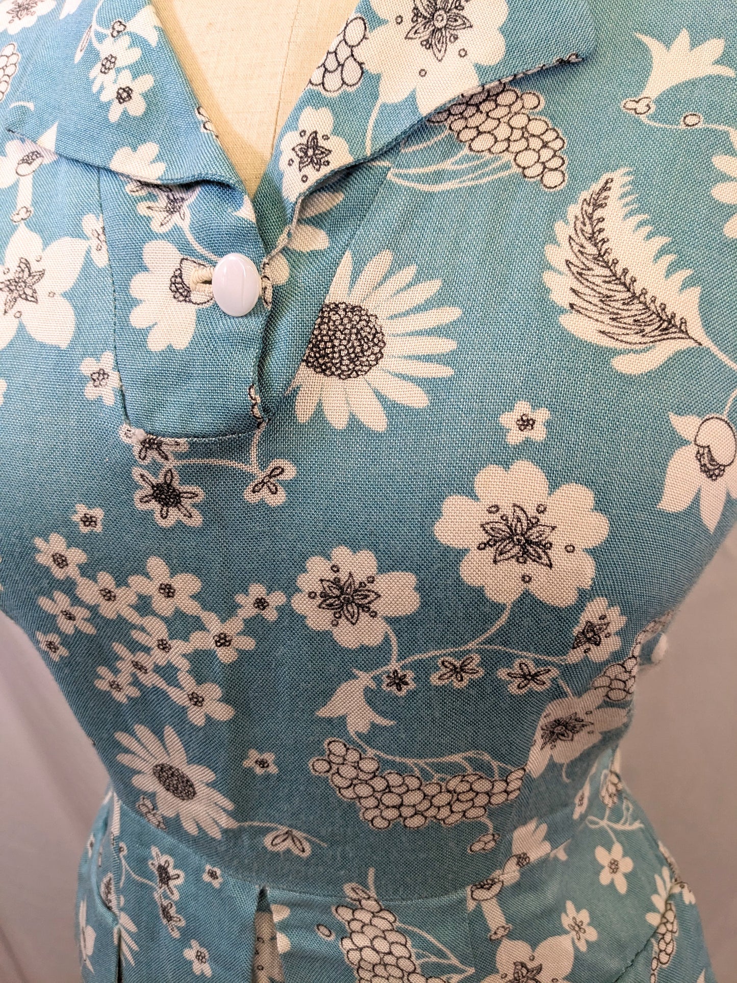 1940s Linen Sun Dress