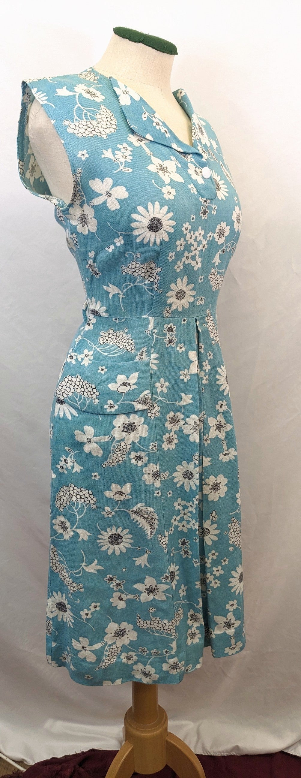 1940s Linen Sun Dress