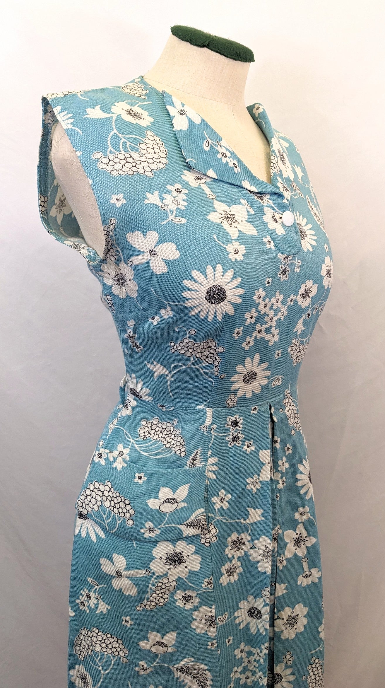 1940s Linen Sun Dress