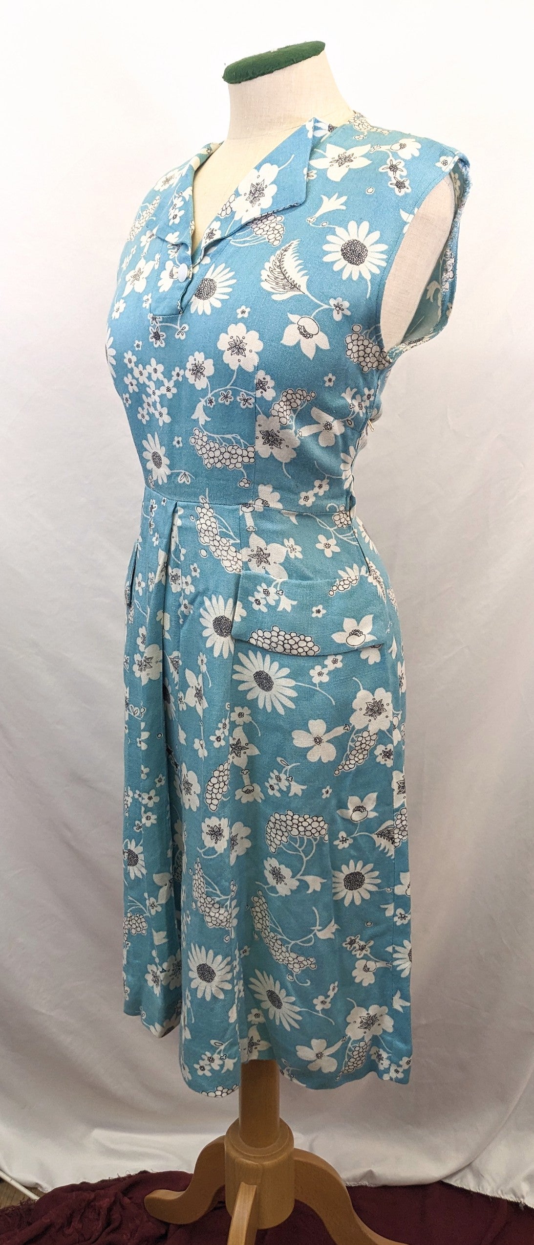 1940s Linen Sun Dress