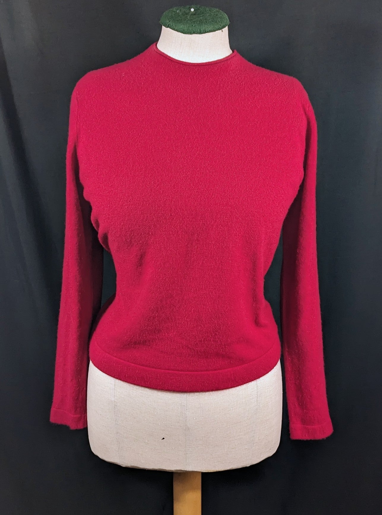 1950s Red Back Zip Sweater