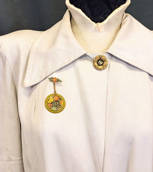 1930s Bakelite & Enamel Brooch