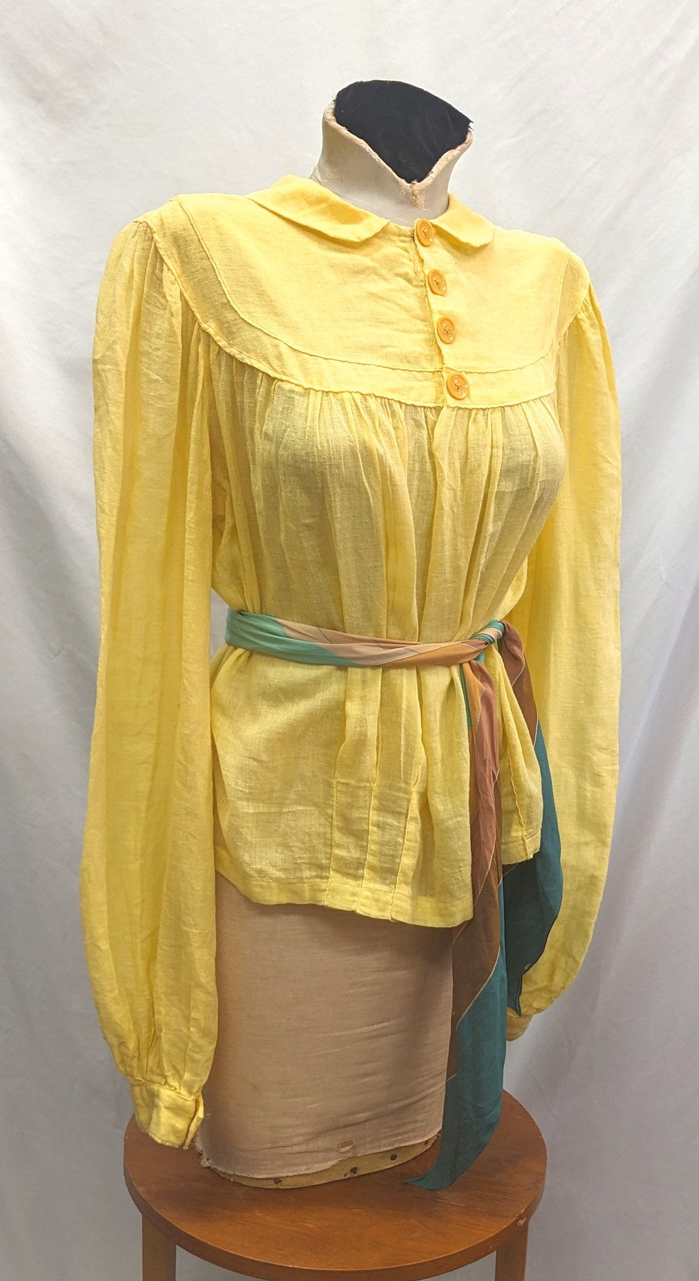 1930s Yellow Blouse