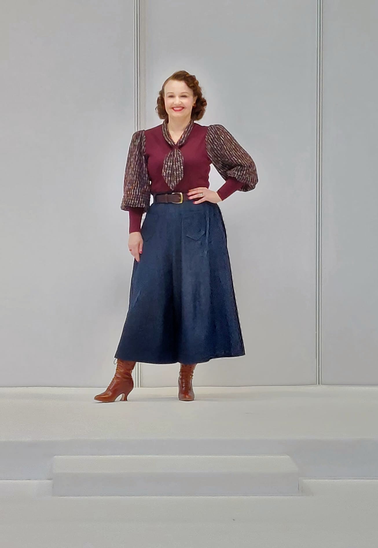 "Marnie" 1930s Inspired Culottes Pattern Printed