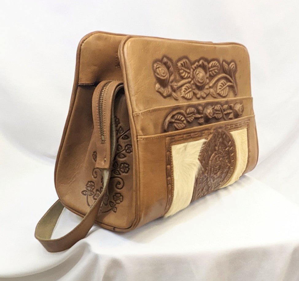 1950s Tooled Mexican Handbag